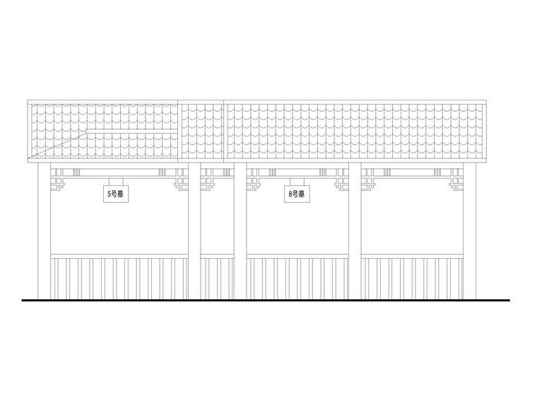 防火建筑施工图资料下载-汉墓建设管理用房及墓群建筑施工图2019