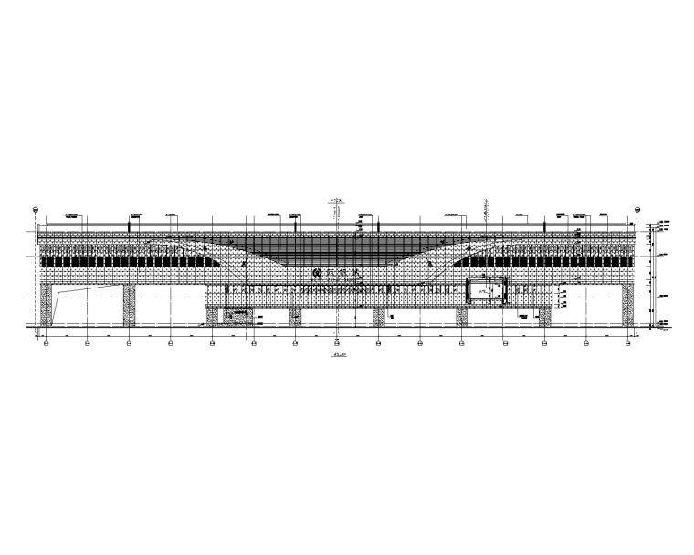 高铁站房结构资料下载-高铁高架三层站房幕墙招标图_玻璃铝板幕墙