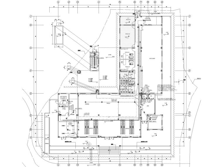 公园游客服务中心平面图资料下载-[重庆]景区游客服务中心电气施工图（2019）