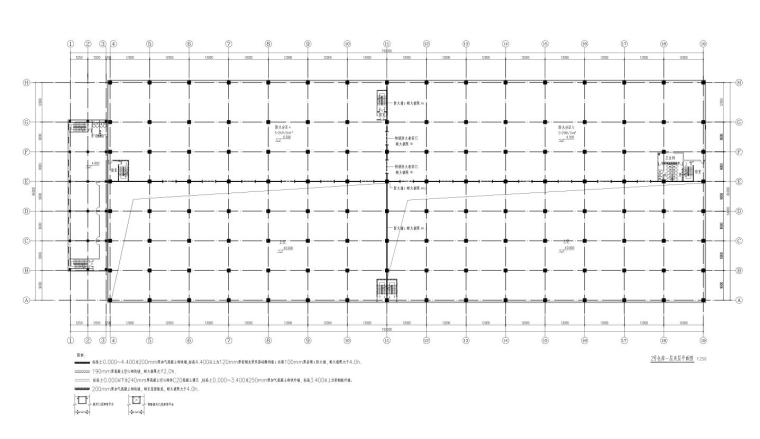 [上海]畅联现代风格物流产业园方案设计-2号仓库 一层夹层平面图
