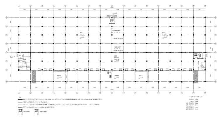[上海]畅联现代风格物流产业园方案设计-1号仓库 一层平面图