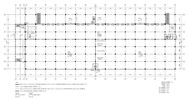 [上海]畅联现代风格物流产业园方案设计-2号仓库 一层平面图
