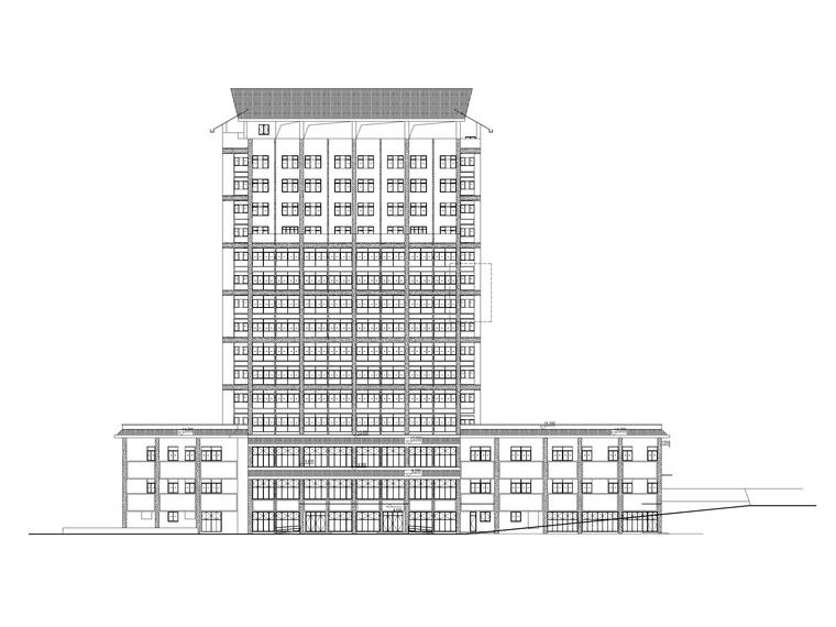 15层小区建筑施工图资料下载-15层框架棚户区改造酒店建筑施工图