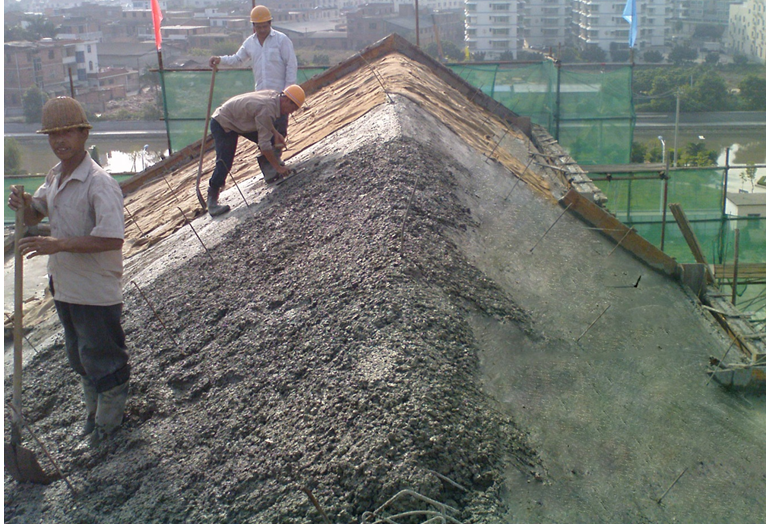 [qc成果]斜屋面混凝土施工质量控制