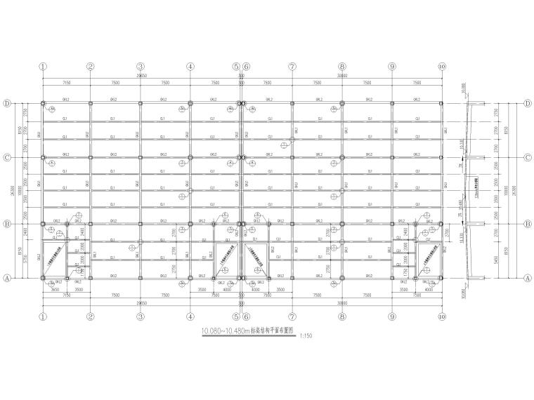 4层框架结构厂房资料下载-[贵州]2层钢框架结构厂房结构施工图2019
