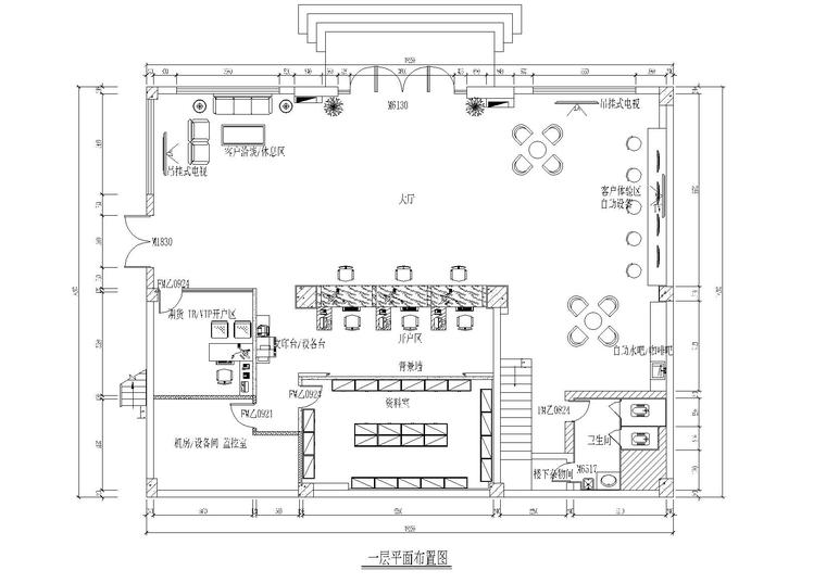 室内设计竣工图设计说明资料下载-[山东]济宁某三层证券营业部办公空间竣工图