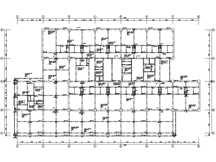 [贵州]3层框架剪力墙结构商业公寓结施2019-梁布置图