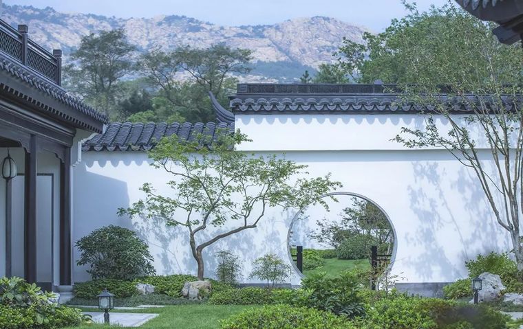 半开放型和景观墙体四种