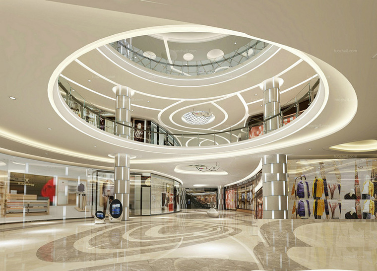 商场中庭效果图 (1)