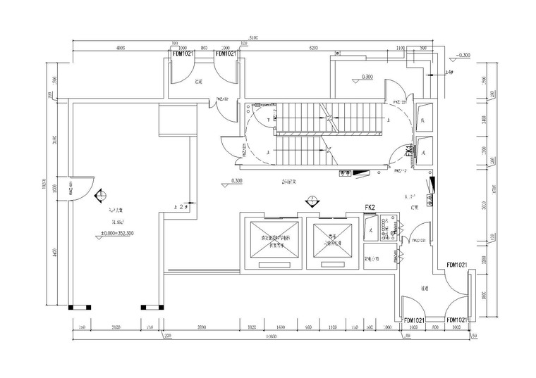 室内大厅su资料下载-[四川]达州某售楼处6号楼入户大厅施工图