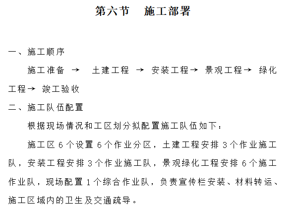 景观绿化技术标施工方案（1000页）-5-施工部署