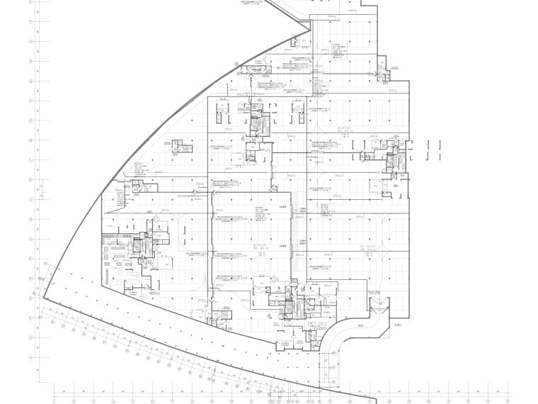 14万平住宅小区建筑设计资料下载-3.4万平住宅小区地下车库电气施工图