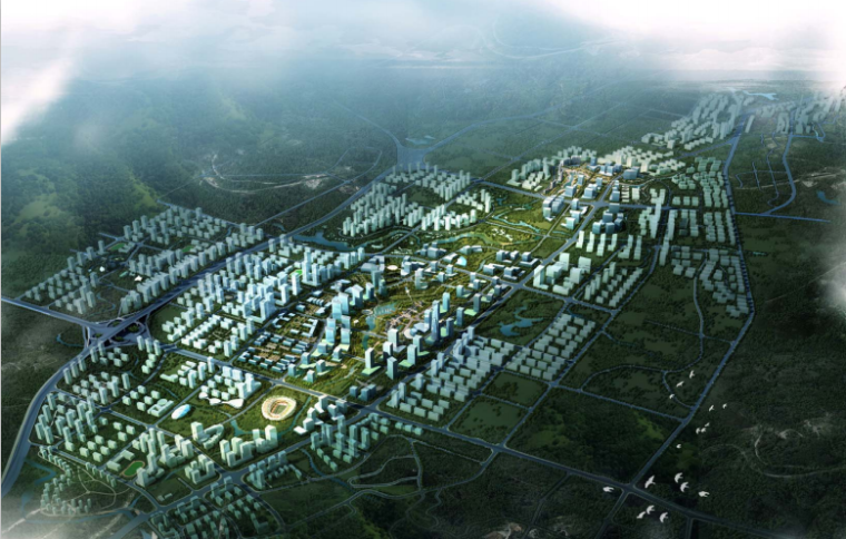 2021商业区规划设计资料下载-[重庆]某现代商业区景观规划设计
