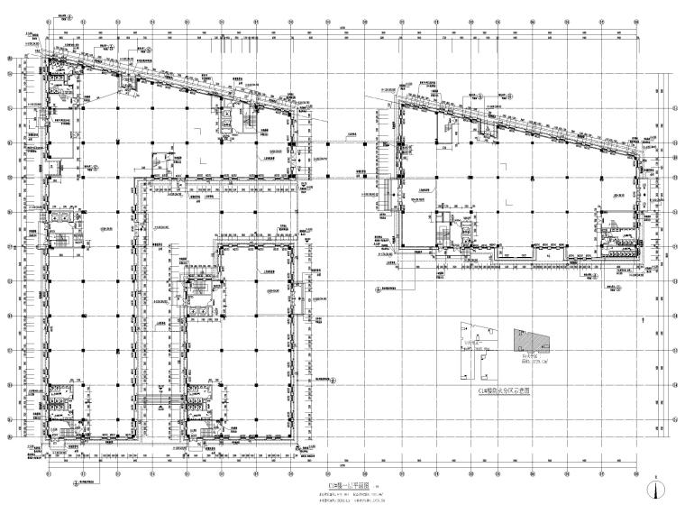 铁路口岸办公及厂房建筑施工图2019-一层平面图