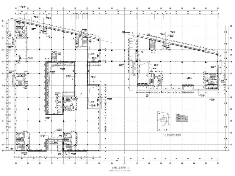 铁路口岸办公及厂房建筑施工图2019-二层平面图