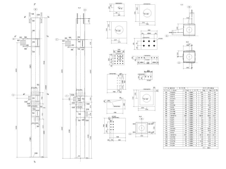 钢屋面节点详图资料下载-86个钢柱，钢框架等构造节点详图