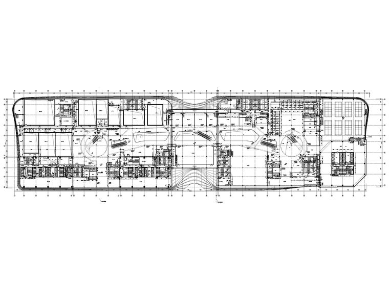 ​[吉林]长春国际商业综合体建筑工程施工图-裙房四层平面图