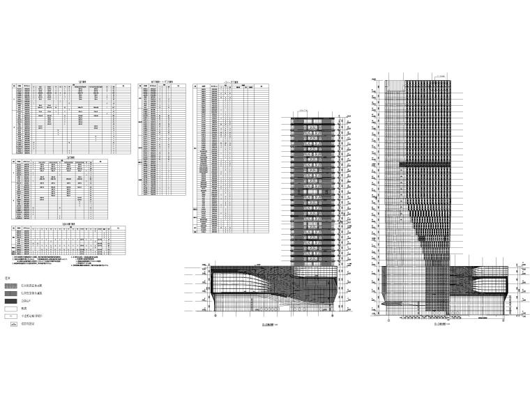 ​[吉林]长春国际商业综合体建筑工程施工图-建筑立面图，门窗表