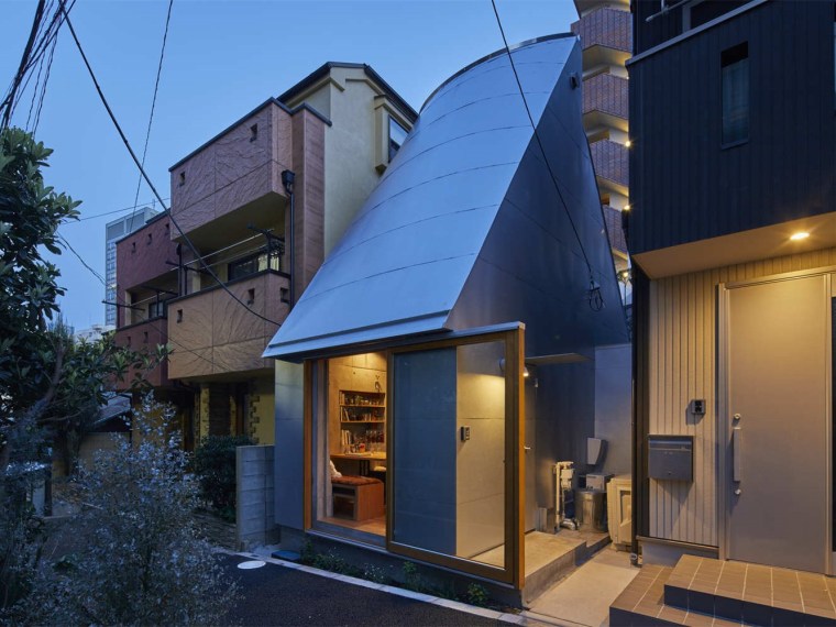 二层自建房屋施工图资料下载-东京一间19㎡自建宅