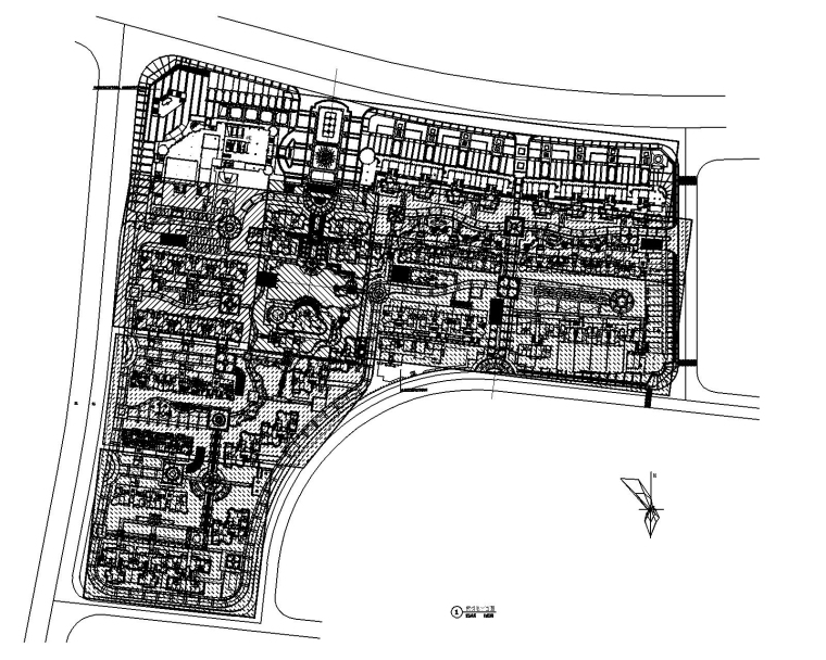 居住区施工模型资料下载-[湖南]长沙市某居住区园林景观工程施工图