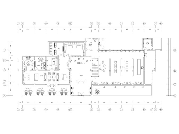 大型茶楼施工图资料下载-​[北京]1828㎡中式茶楼会所室内装修施工图