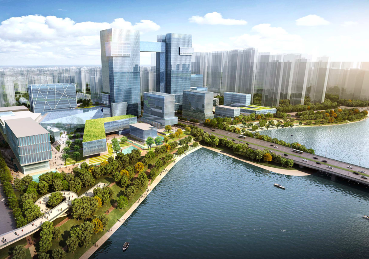 [浙江]临安滨湖现代商业核心区景观设计方案