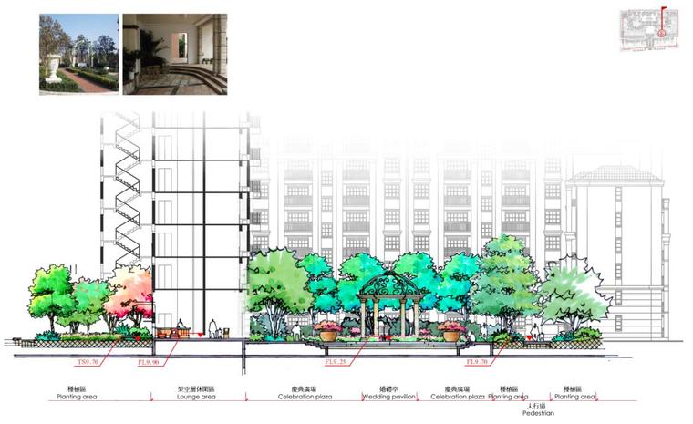 [福建]知名企业天域园林景观方案设计-剖面图三