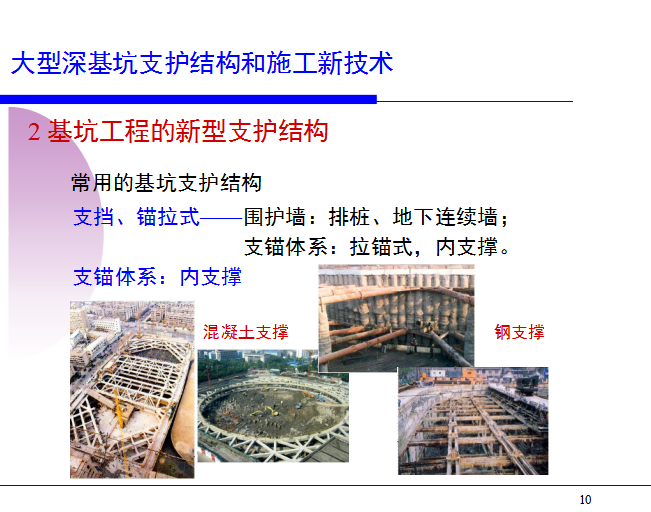 深基坑工程施工新技术资料下载-大型深基坑支护结构和施工新技术