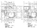 简约风格二层别墅框架结构施工图CAD含建筑