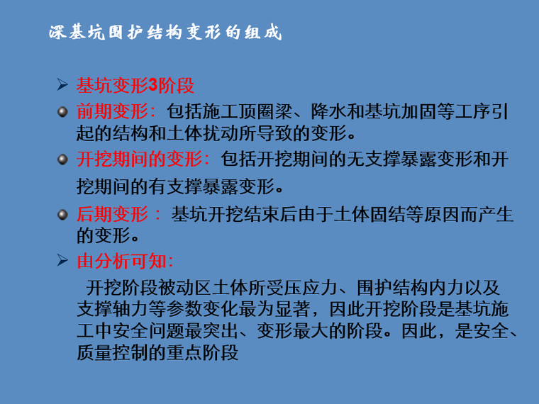 [云南]建筑施工深基坑安全管理培训(139页)-基坑变形三阶段