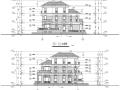 某三层别墅建筑完整建筑结构施工图CAD