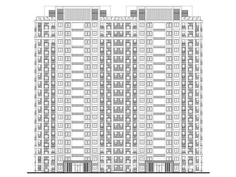 园型建筑施工图资料下载-[江苏]天樾府1~19#号楼住宅楼建筑施工图