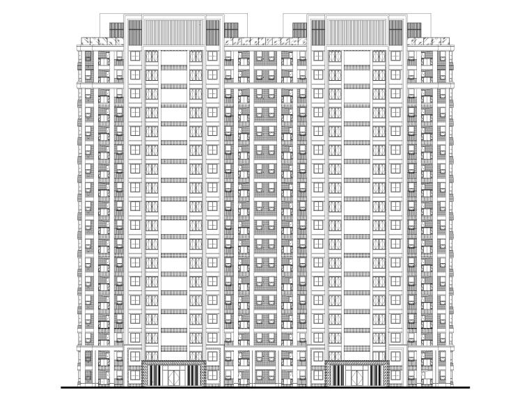 8层高层住宅建筑施工图资料下载-[江苏]1~19#号高层住宅楼建筑项目施工图