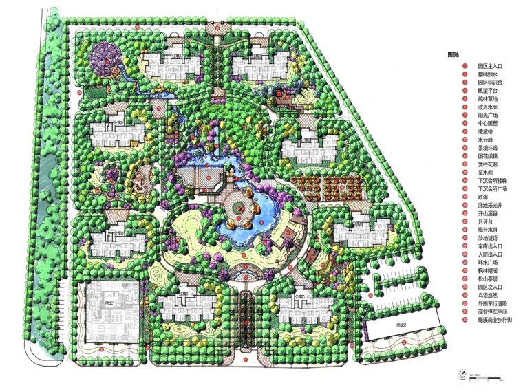 su游园景观资料下载-[天津]住宅小区游园景观设计方案