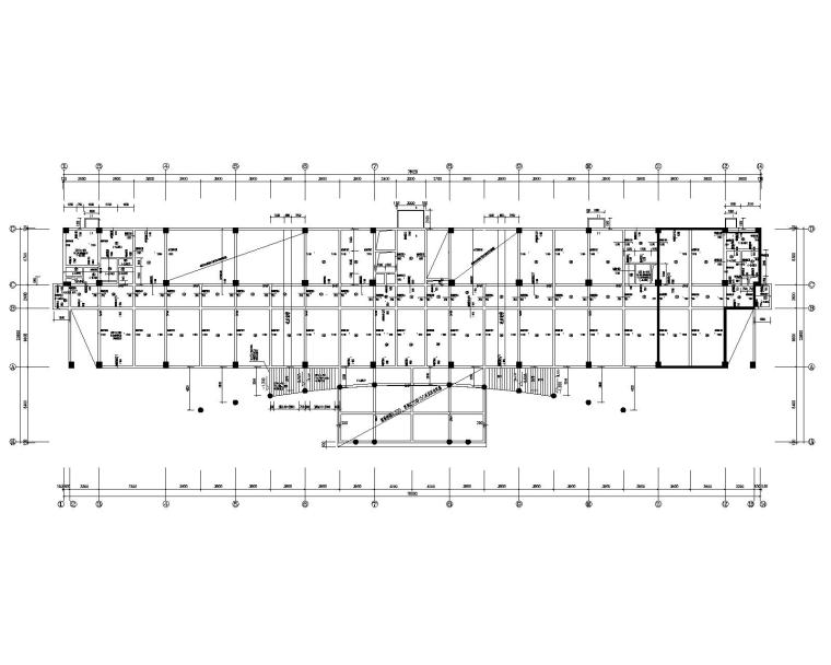 2层综合办公楼建筑cad资料下载-七层带夹层综合办公楼框架结构施工图CAD
