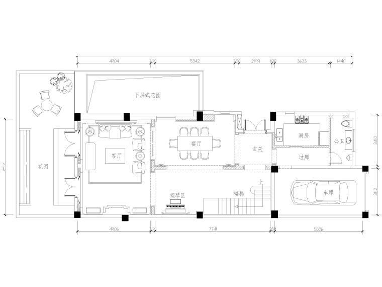 su复式二层资料下载-​[上海]1443㎡欧式二层两居别墅装修施工图