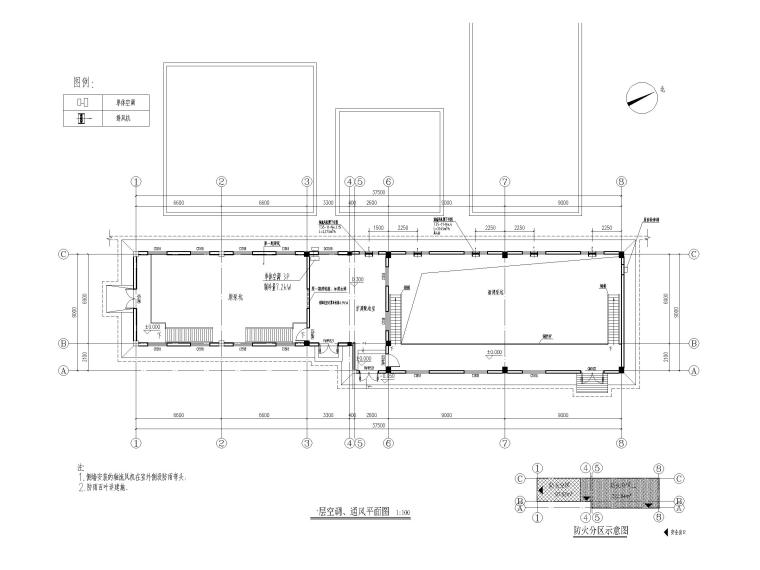综合用房施工方案资料下载-重庆机场生产用房、综合用房暖通图纸
