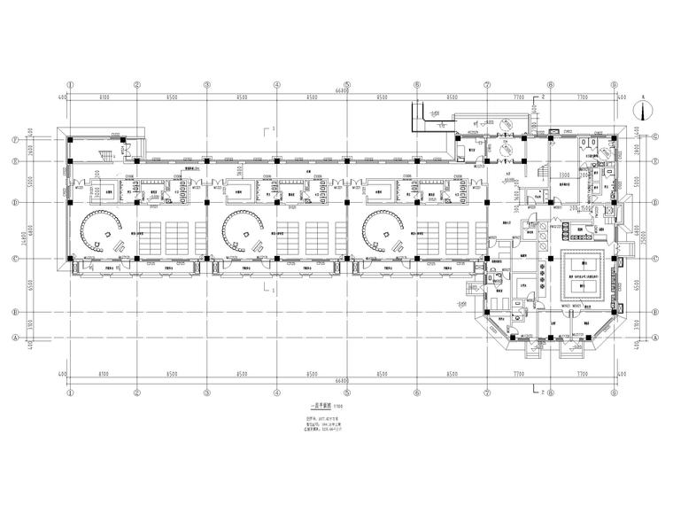 3层9班框架结构幼儿园报建施工图2018-一层平面图