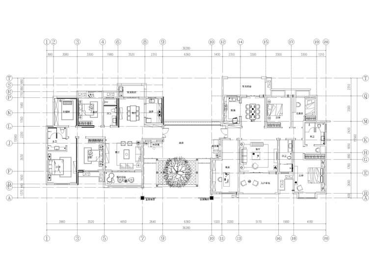 中式住宅样板间资料下载-[长沙]​两套三居家装样板间装修设计施工图