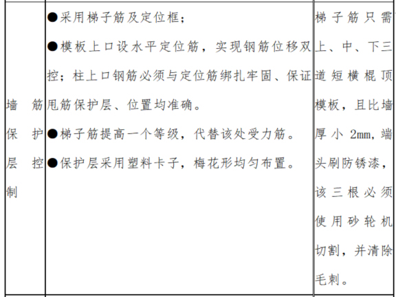 建筑工程施工质量保证措施-墙筋保护层控制