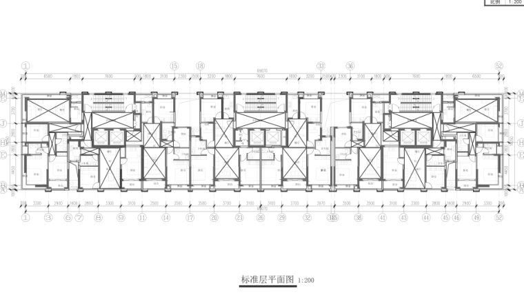 苏地高铁33层住宅城市社区建筑方案文本2017-标准层平面图
