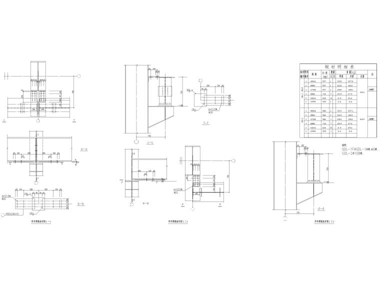 框架结构节点详图合集（CAD）-吊车梁联结详图