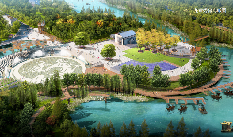 龙章秀骨鸟瞰图