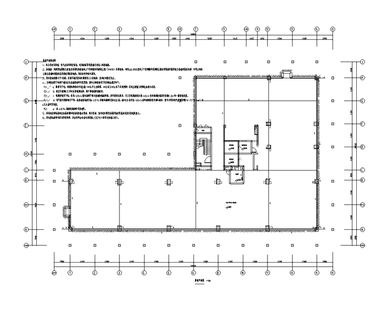 12层办公楼强弱电电气施工图-接地平面图