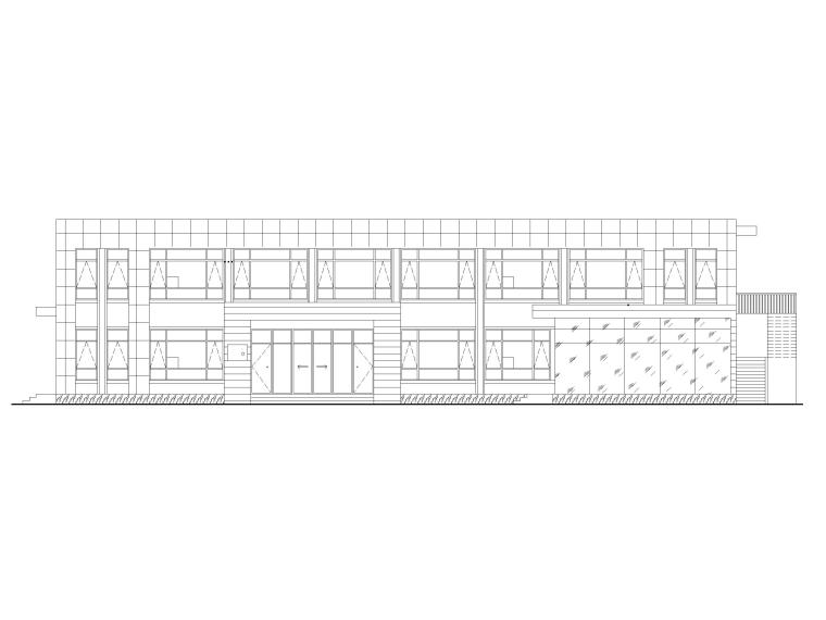 二办公楼设计图集资料下载-2层框架结构污水处理厂办公楼建筑施工图