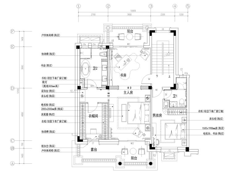 简欧装饰全套资料下载-[广东]​285㎡简欧四居室别墅装修施工图