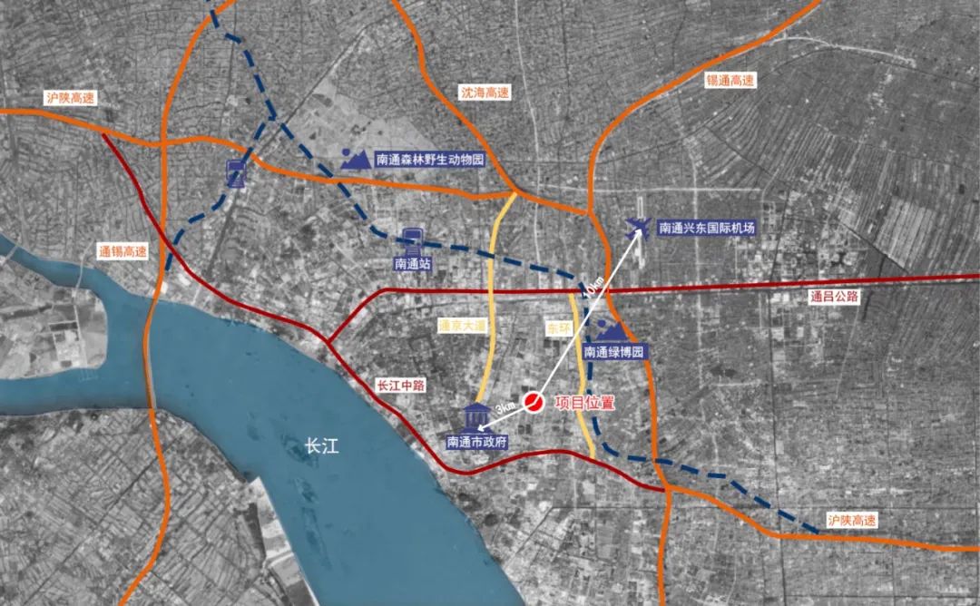 项目位于江苏省南通市崇川区洪江路与通富北路交汇处.
