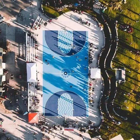 [分享]篮球场这样设计,超飒!