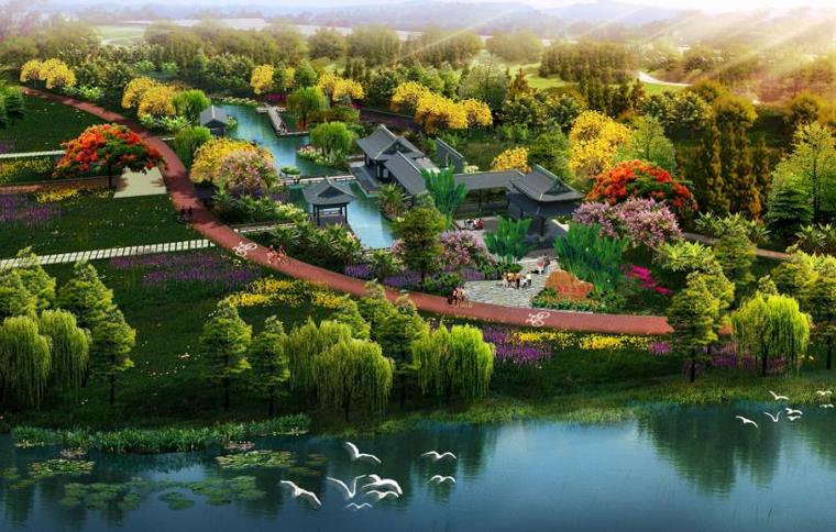 桑基鱼塘效果图