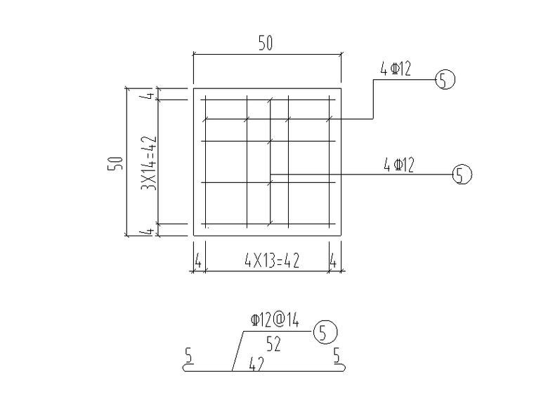 [重庆]城市次干道隧道土建工程设计图纸-排水暗沟盖板配筋图